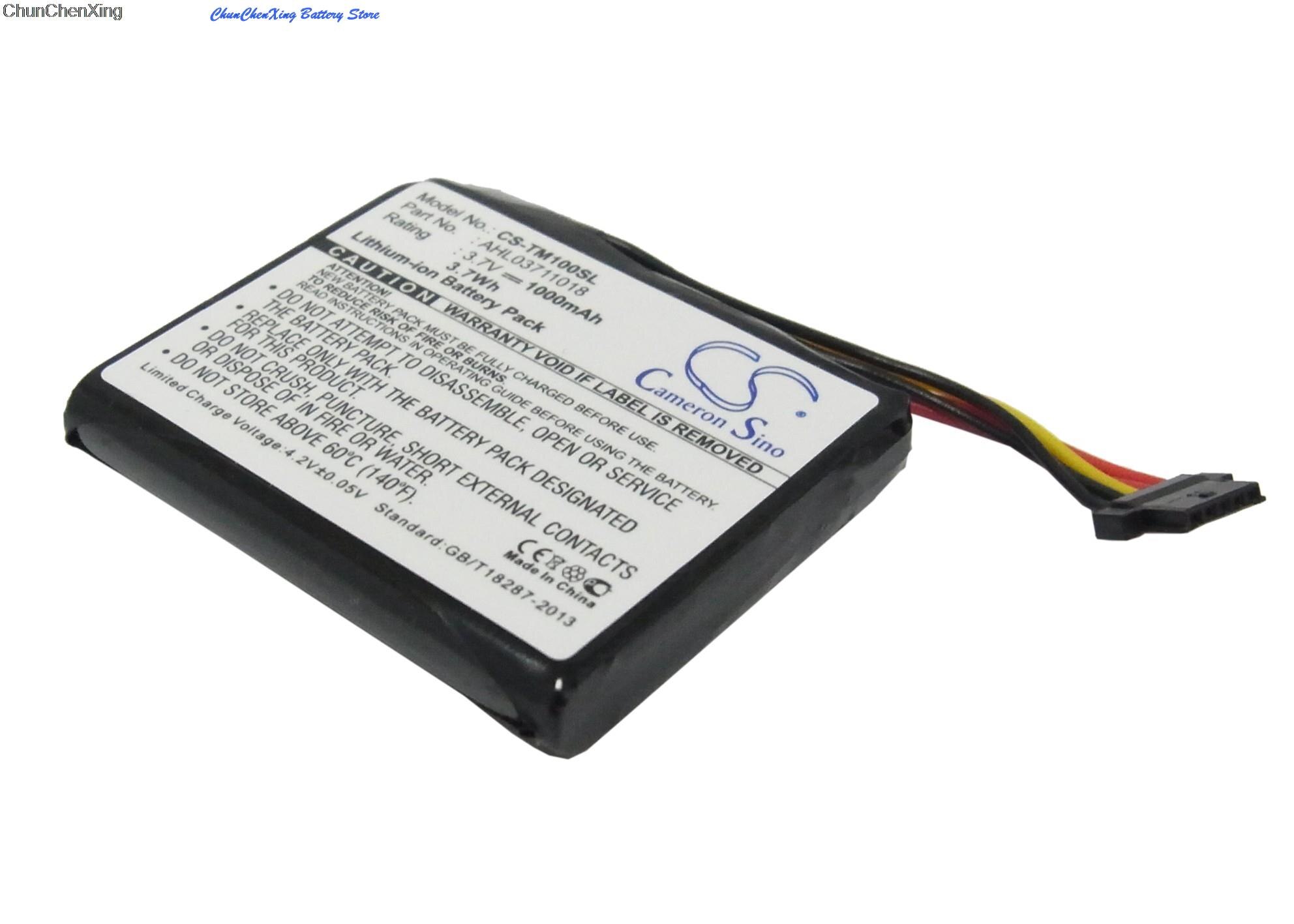 Cameron Sino 1000 Mah Batterij AHL03711018, VF1C Voor Tomtom Go 1000, 1000 Live, 1005, 2405M, 2405T, Go Live 2050, 2050 Wereld
