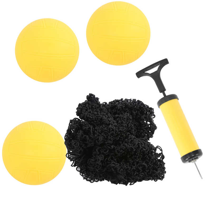 America Type Mini Beach Volleyball Game Set Outdoor Team Sports Spikeball Lawn Fitness Equipment With 3 Balls Volleyball Net