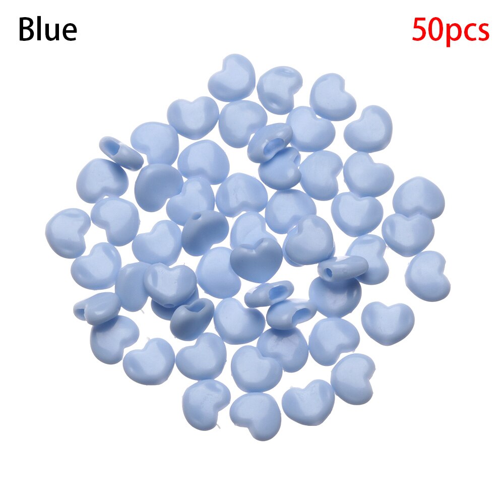 Cuerdas de silicona love para mascarillas, accesorios de cordones ajustables, antideslizantes, coloridos, 50/100 Uds.: blue-50pcs