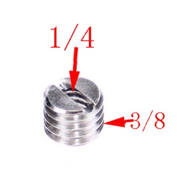 10pcs/lot 1/4" to 3/8" Male to Female Thread Screw Mount Adapter Tripod Plate Screw mount for Camera Flash Tripod Light Stand: H