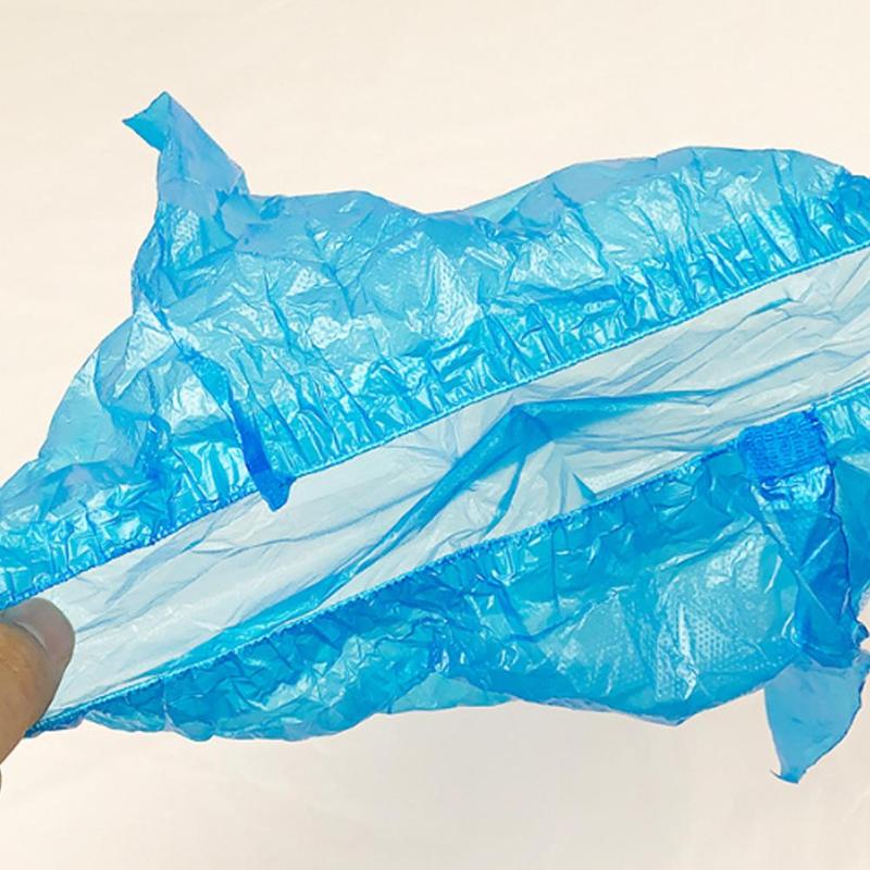 100Pcs/set Disposable Shoe Covers Disposable Plastic Thick Cover Shoe Shoe Outdoor Cleaning Waterproof Day Rainy Cover Carp G2L2