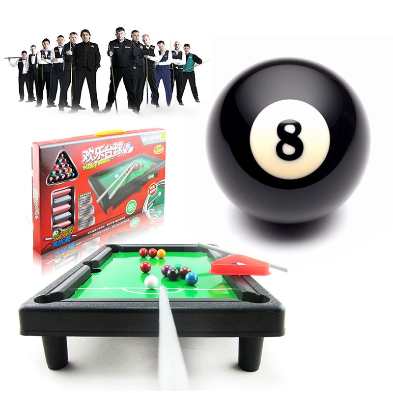 Kids Billiards Toy Lightweight Mini Tabletop Pool Table Set Snooker Game Desktop for Child boy Suitable for Outdoor Indoor