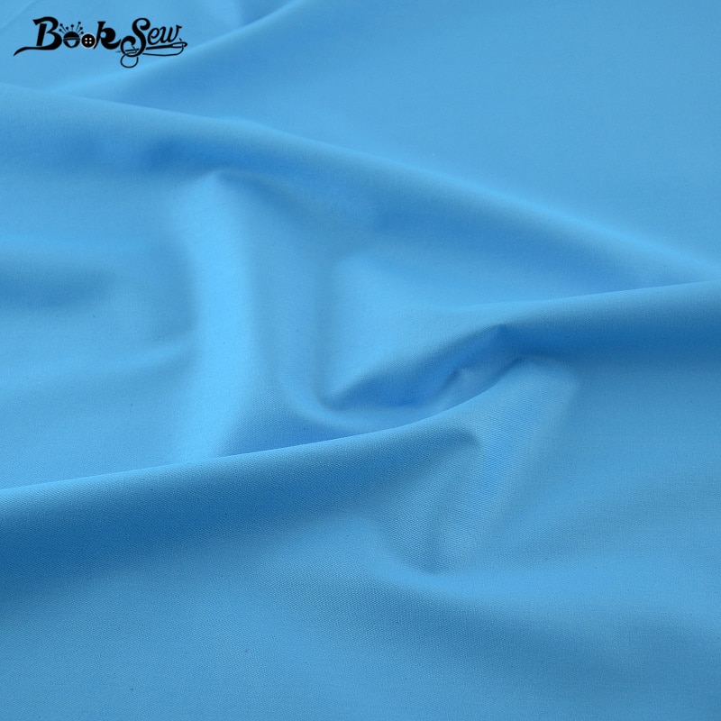 Cotton Fabric Twill Sky Blue Color Home Textile Material Sewing Cloth Tela For Bed Baby Doll Crafts
