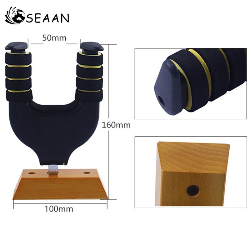 Seaan gitarr väggfäste hängare trä plast gravity autolås hållbara musikinstrument hållare tillbehör