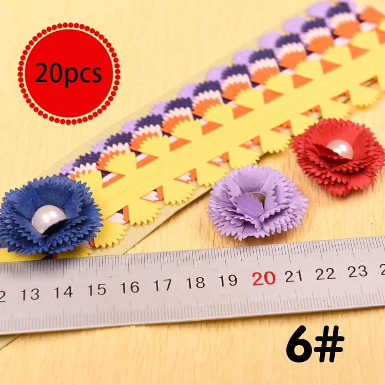20 striber blomster quilling papirstrimler farverige origami diy papir hånd håndværk diy scrapbøger håndlavet dekoration: 06