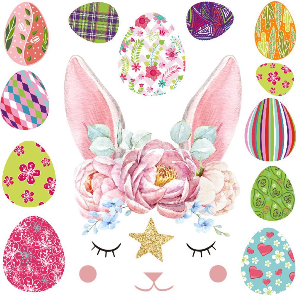 thumbnail image 2 of Cute Bunny With Pink Balloons And Little Flowers Wall Decal 2 of 13