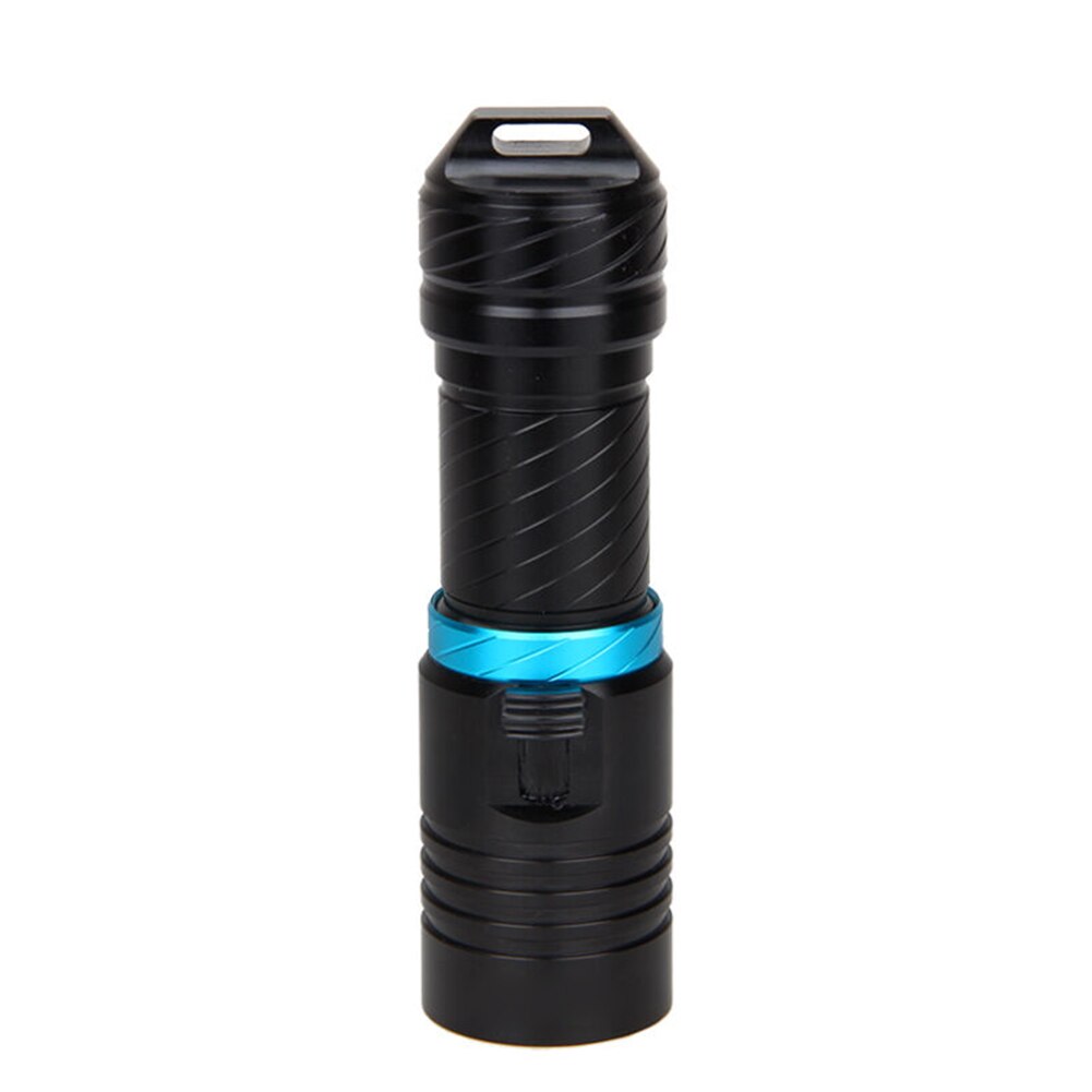 Waterproof Underwater T6 LED Outdoor Diving Snorkeling Flashlight Torch Light Rechargeable Stainless Steel Flash Light