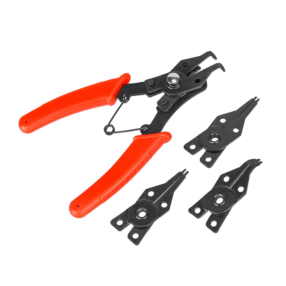 4 in 1 Circlip Snap Ring Plier Four Headed Pliers Fastener Shaft Used ...