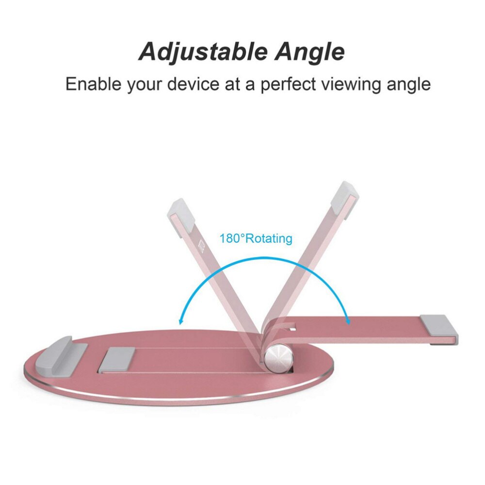 Estante de escritorio plegable para tableta y PC, estante Universal Simple de apoyo para oficina y hogar (plata)