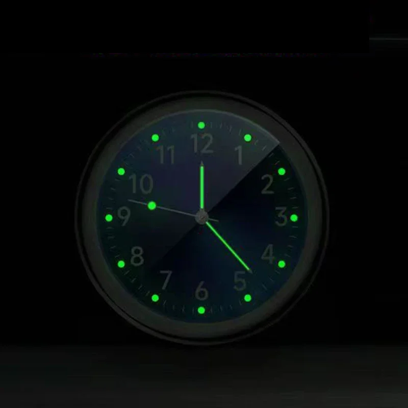 Mini Car Klok 40Mm Lichtgevende Lichtgevende Klok Auto Digitaal Elektronisch Horloge Quartz Klokken Auto Interieur Accessoires