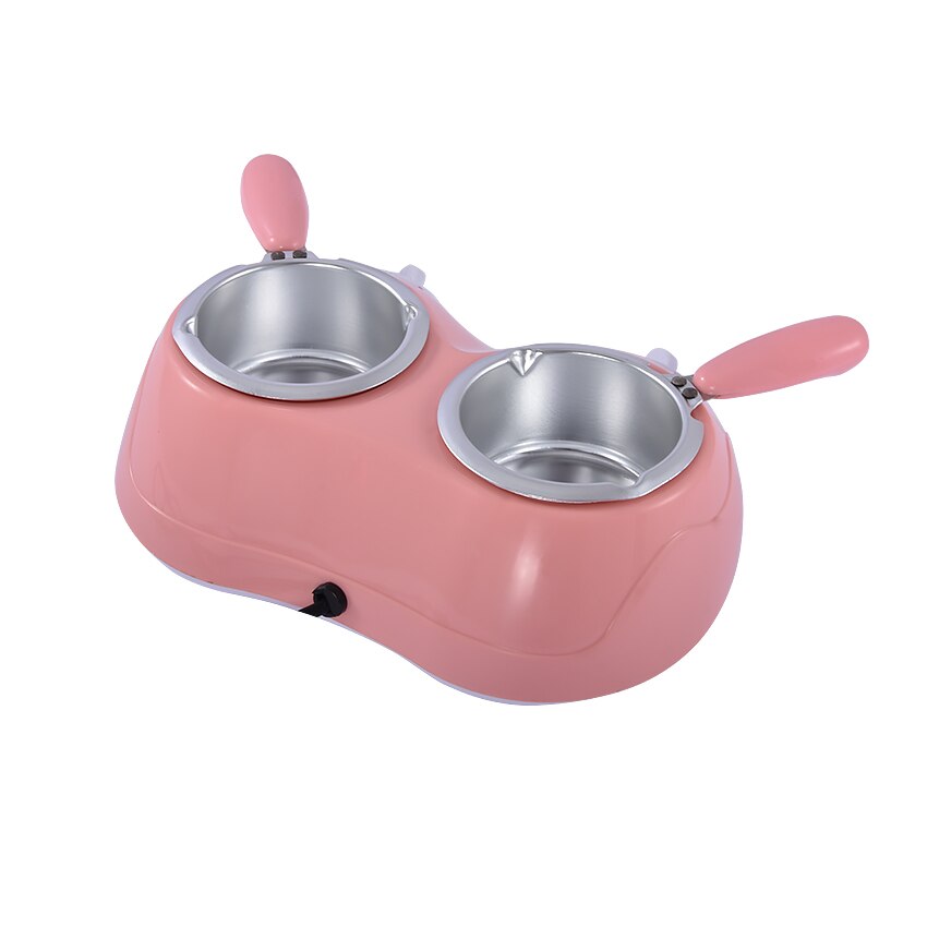 Fuente de Chocolate eléctrica doble de 250x2ML de capacidad para Fondue, máquina de fusión de Chocolate , Amarillo/rosa, 1 unidad, superventas