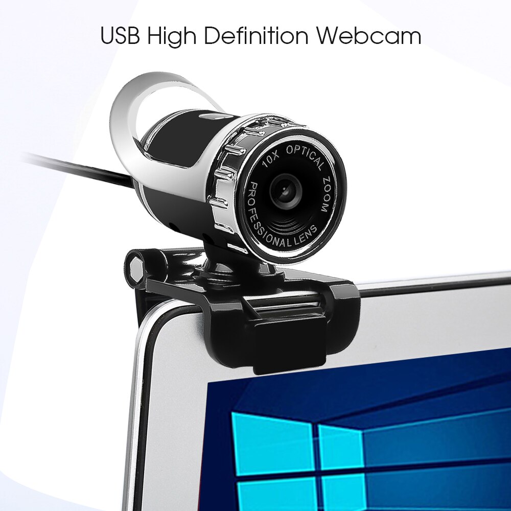 Kebidu HD Webcam 0.3M Pixel CMOS USB Web Della Macchina Fotografica Digital Video Camera con Microfono 360 Gradi di Rotazione Clip di-su Per PC Del Computer Portatile