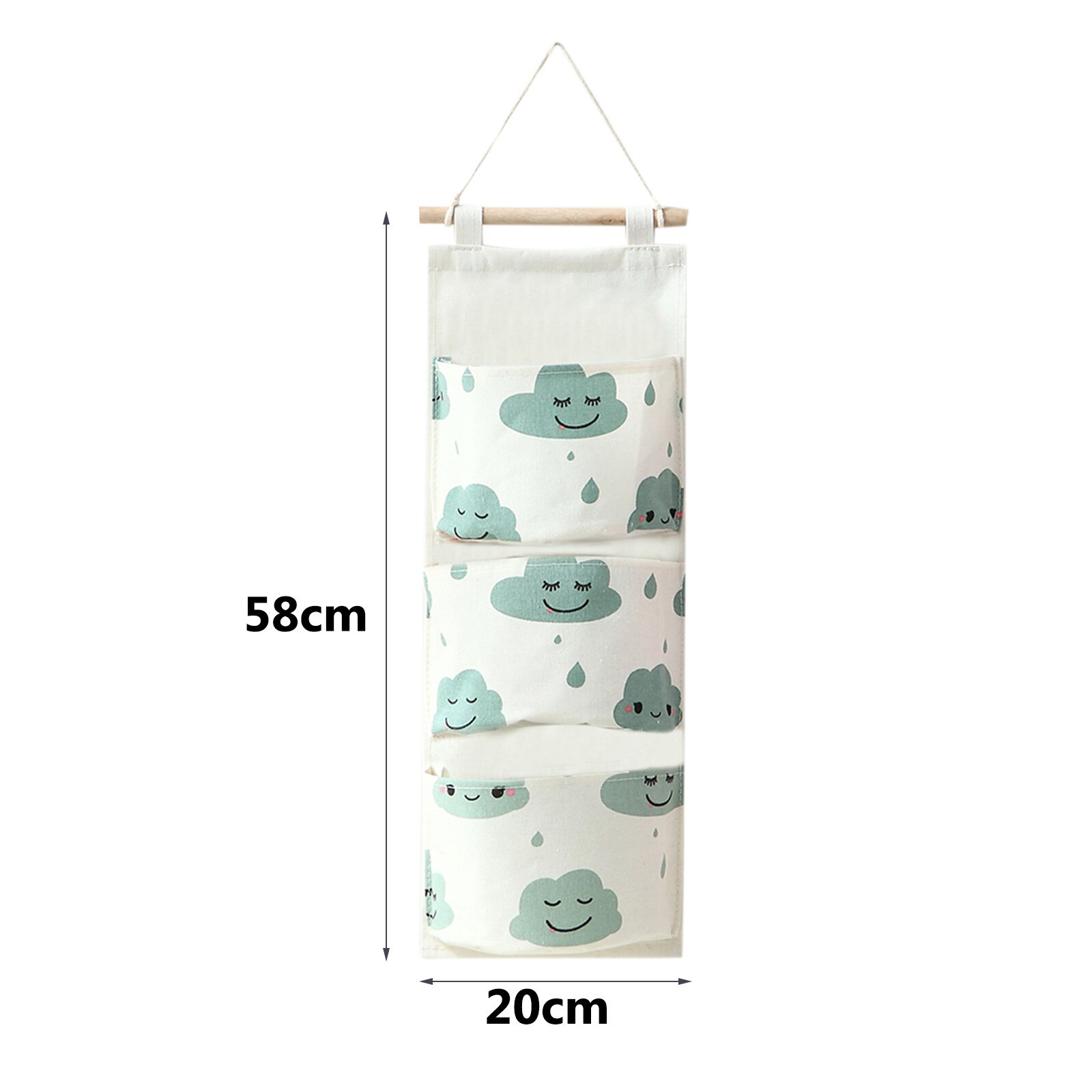 Wall Hanging Bag Storage Boxes Home Organizer , 3 Pocket Hanger, Bathroom Baby Hanging Bag, 3 Pocket Folding Органайзер Bag
