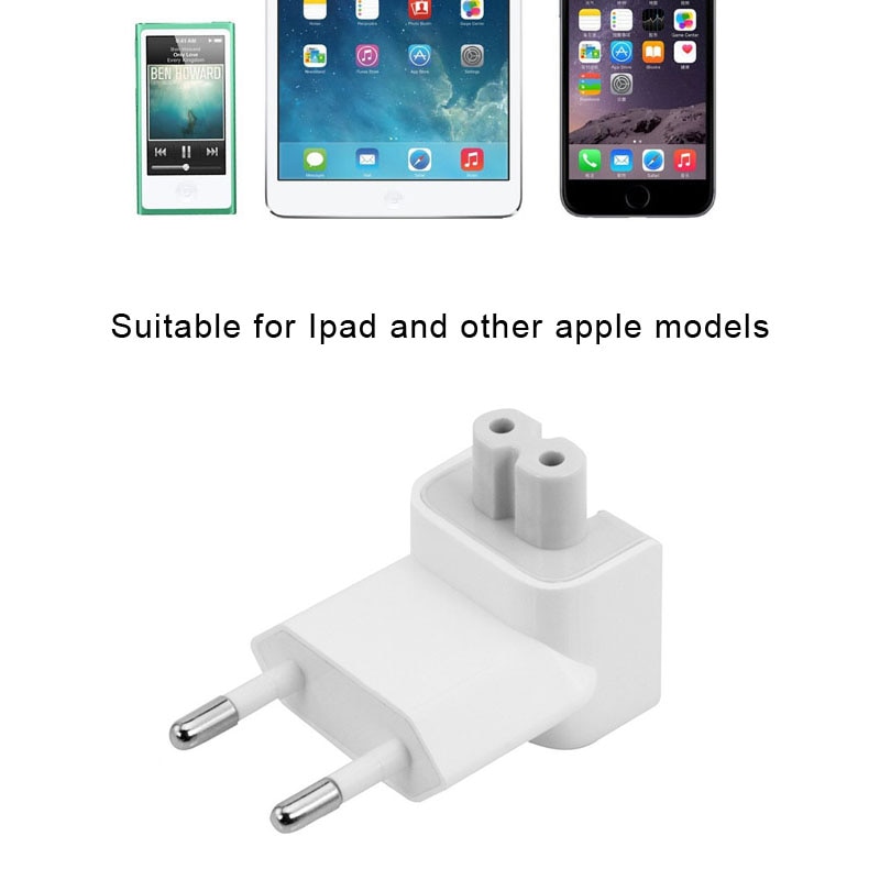 Draagbare Wit Us Naar Eu Plug Reizen Oplader Converter Adapter Voor Apple Macbook/Pro/Air/ ipad/Iphone Accessoires