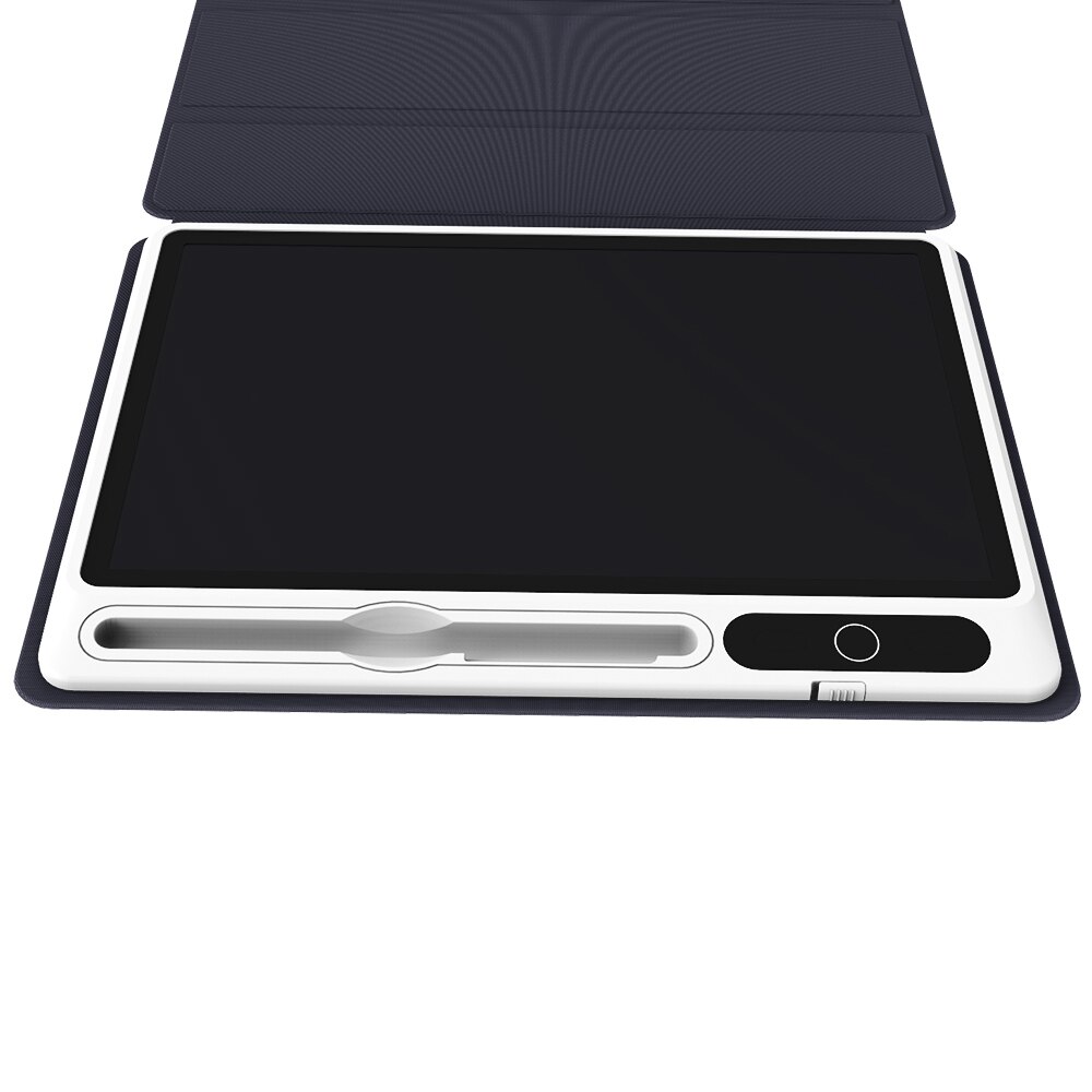 LCD Handwriting Board 10‑Inch Electronic Notepad with Faux Leather Case Electronic Drawing Board for Work and Study Business