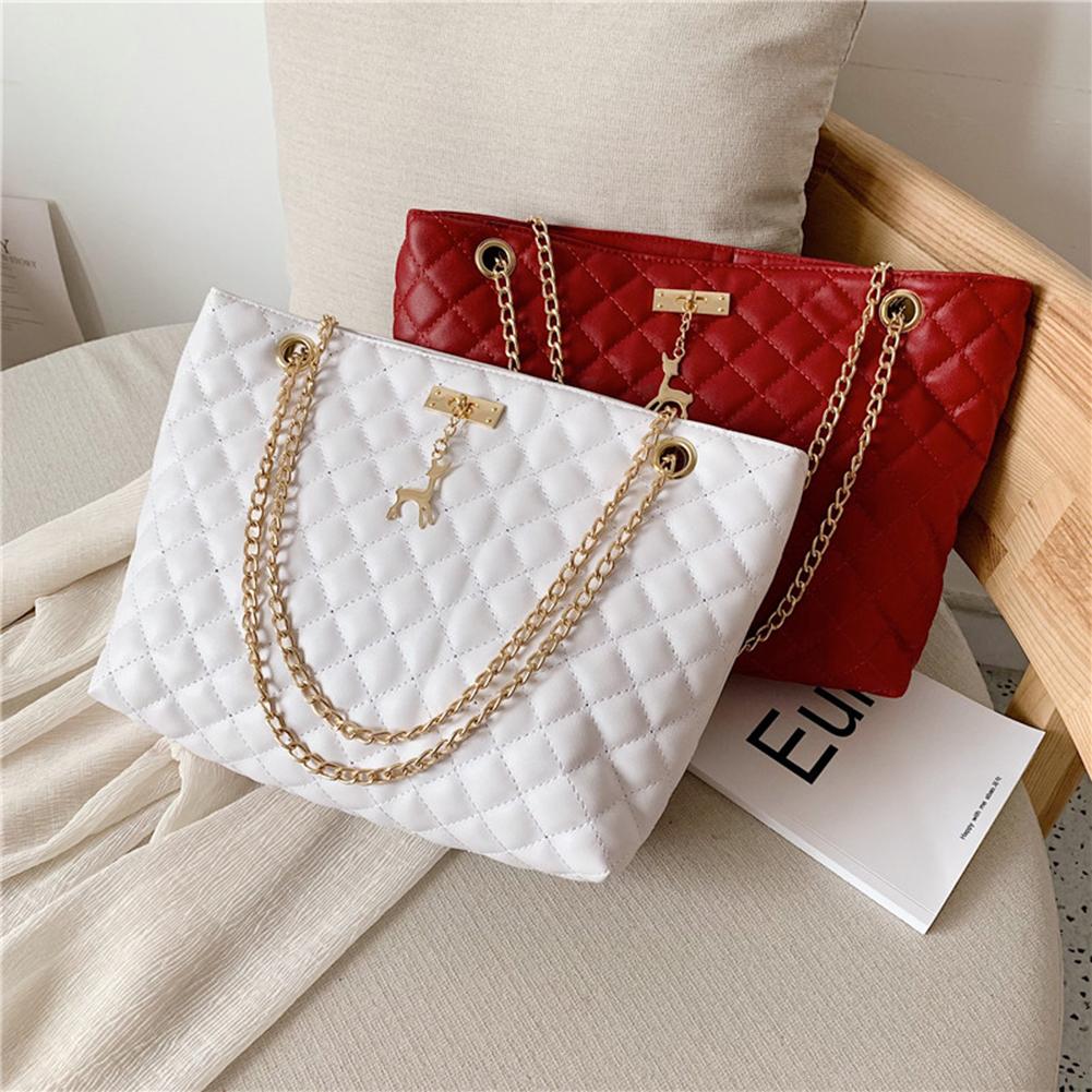 PU Leather Chain Handbag Women Large Top-handle Bags Shoulder Totes Bags Shoulder Bags Women Girl Handbags