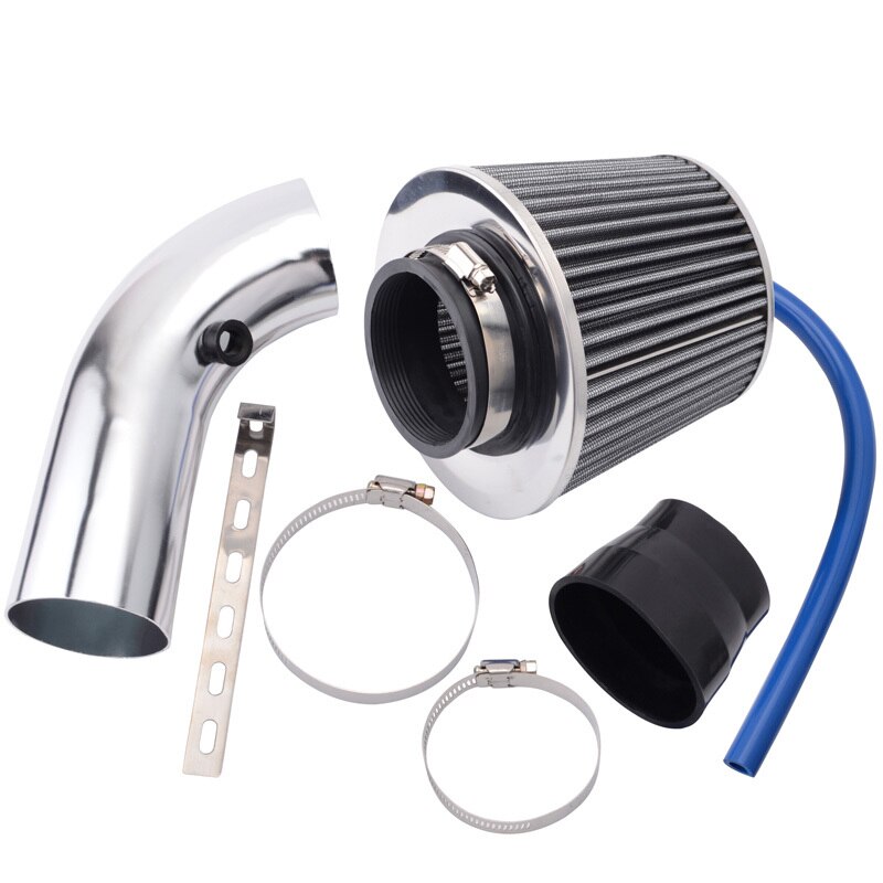 SPEEDWOW Alumimum 3 ''75mm Auto Cold Air Intake System Turbo Inductie Buis + Cone Luchtfilter