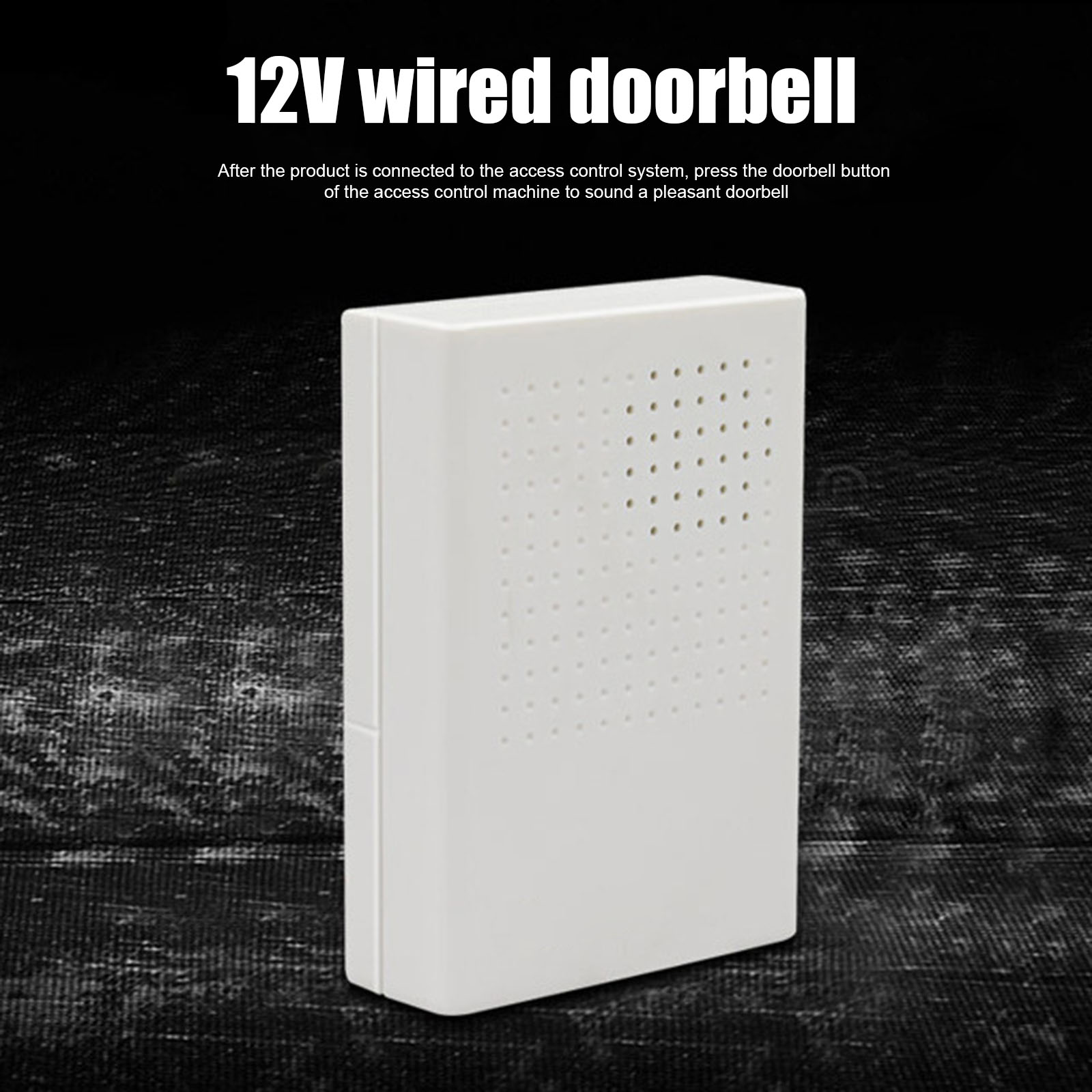 Wired Door Bell DC 12V Chime Welcome DoorBell For Office Home Security Access Control System White NK-Shopping