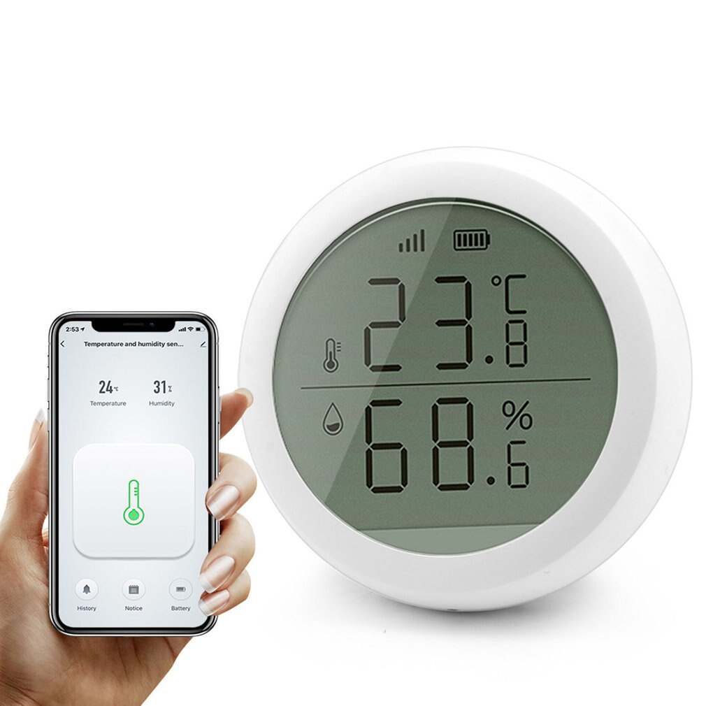 Smart Home Temperature And Humidity Sensor With LE... – Grandado