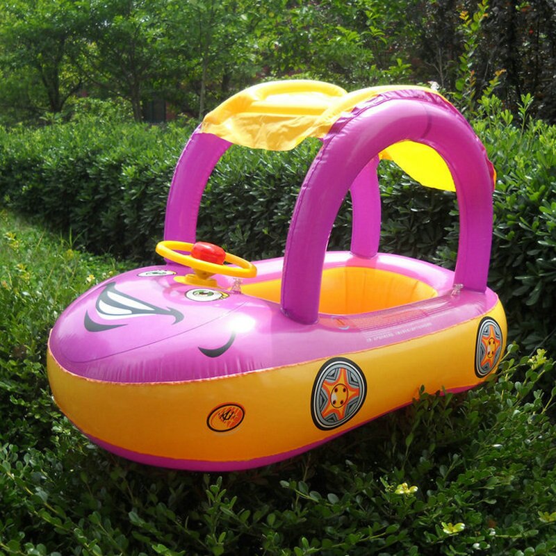 Baby Aufblasbare Schwimmen Ring Schwimmbad schweben Sicherheit Schwimmen Ringe Aufblasbare Schwimmen schweben Mit Sonnenschirm Sitz Floß Wasser Spaß Schwimmbad Spielzeug