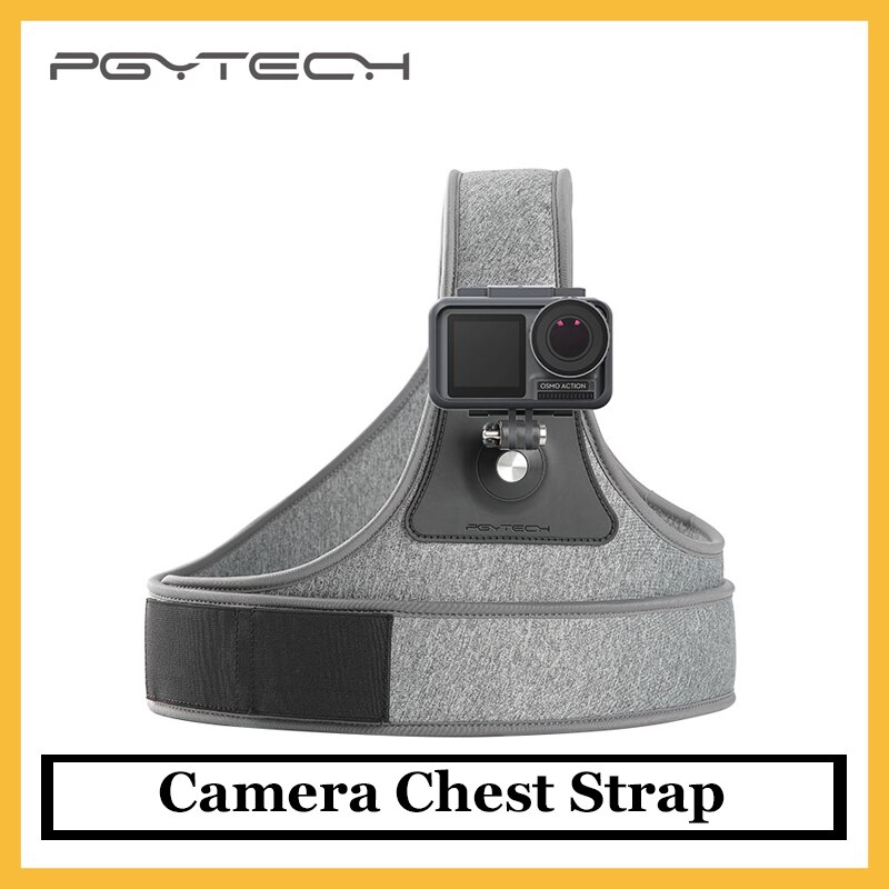 PGYTECH-Correa de pecho para Cámara de Acción Osmo, arnés de montaje en el pecho para DJI Osmo Pocket/Osmo Action Gopro hero 7 6 5 yi 4K