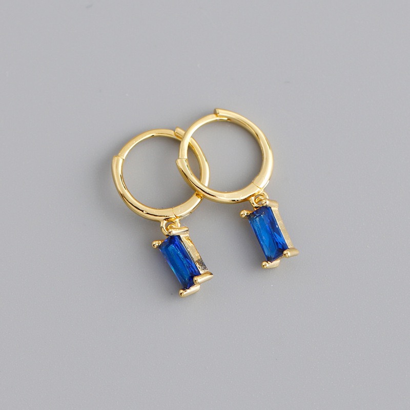 Pendientes de aro pequeños Huggies de acero inoxidable para mujer, colgante de circonia de cristal pequeño, pendientes para cartílago, joyería Piercing, 2 uds.