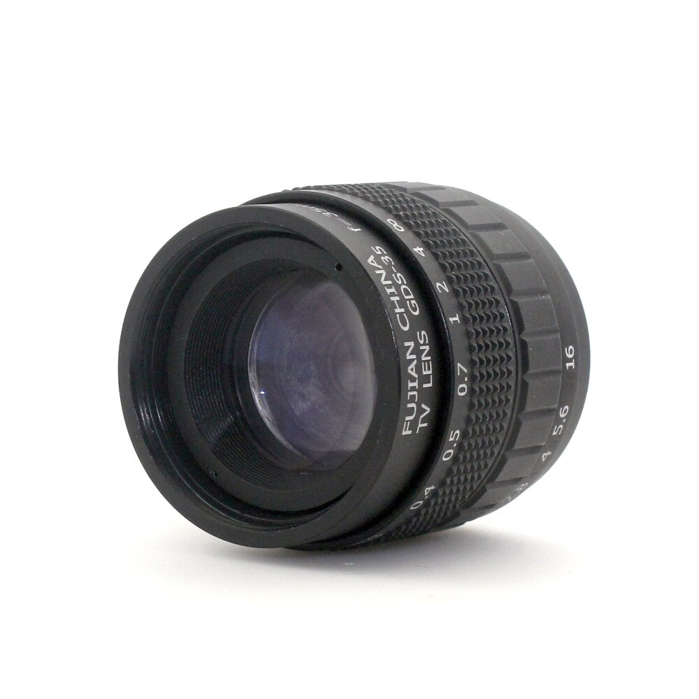35mm f/1.7 CCTV Lens C Mount CCTV Lens features alloy casing with lens