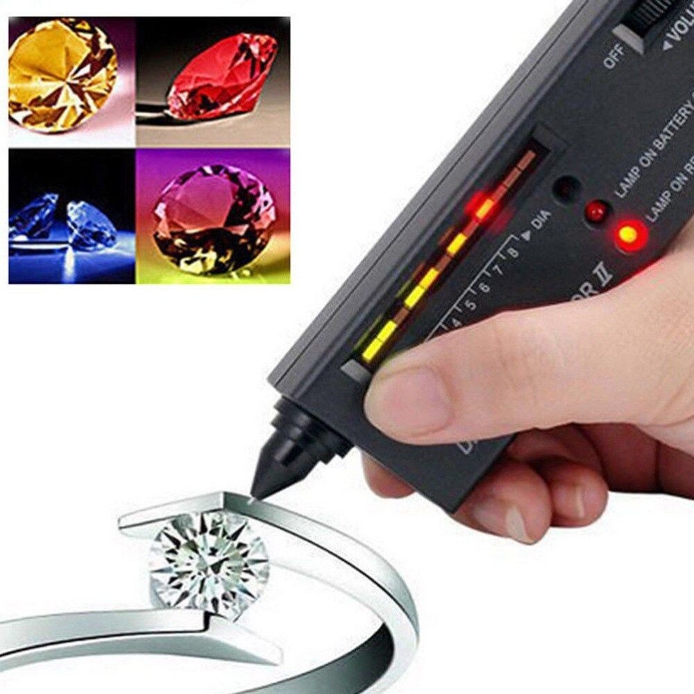 Testeur de diamant de haute précision sélecteur de pierres précieuses outil de surveillance de bijoux stylo de Test indicateur de diamant LED