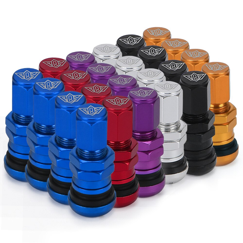 - universal 4 volk racing smidda aluminium ventilspindelkapslar hjul fälgar ht -wr11