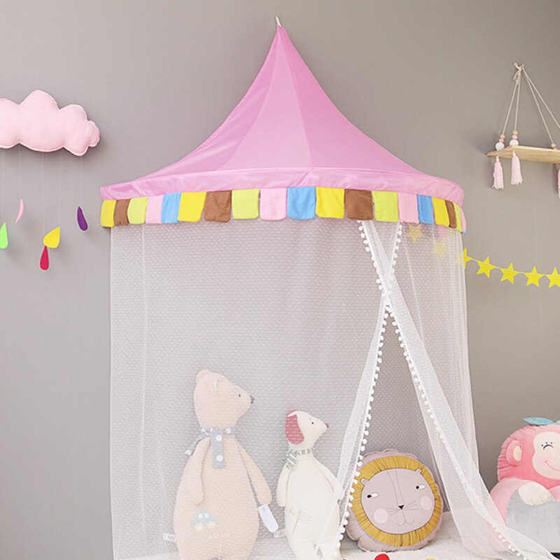 Moustiquaire décorative murale suspendue pour bébé | Tente de lit, tente de jeux pour enfants, maison de la tente de jeux, rideau pour berceau, pour enfant en bas âge