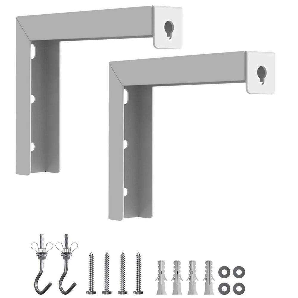 Universal Adjustable Projector Screen Mounting Hook Projection Screen Wall Hanging L-Bracket Movie Screen Curtain Mount Hook Kit
