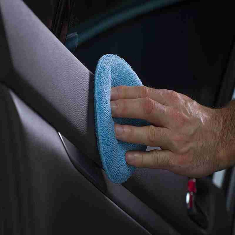 5PCS Round Soft Microfiber Car Wax Applicator Pad Polishing Sponge Car Wax Sponge Dust Remove Auto Care Polishing Pad