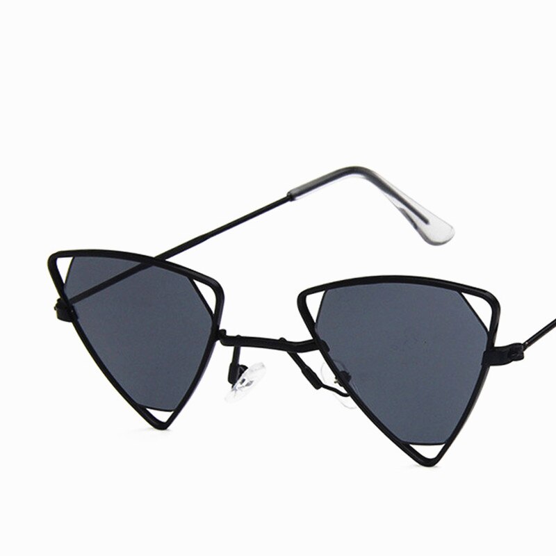 1PC Angeln Sonnenbrille retro für unisex Fahrer Brille Brillen UV400 Dreieck bilden Frauen Gläser rot Metall Rahmen Punk Stil: grau Schwarz