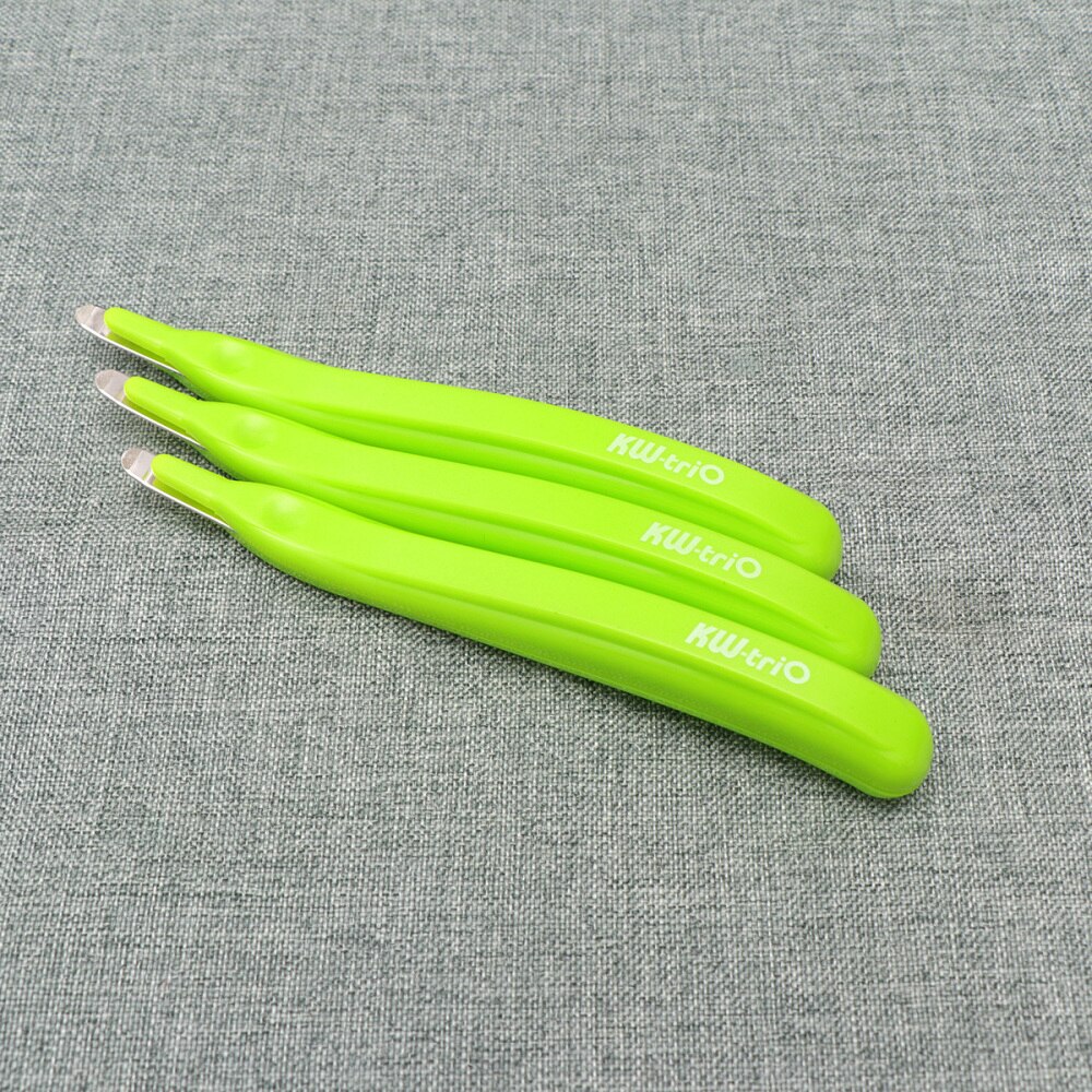 3pcs Needle Remover Labor Saving Plastic Light Green Handheld Staple Remover Nail Puller Needle Remover for Office: Default Title