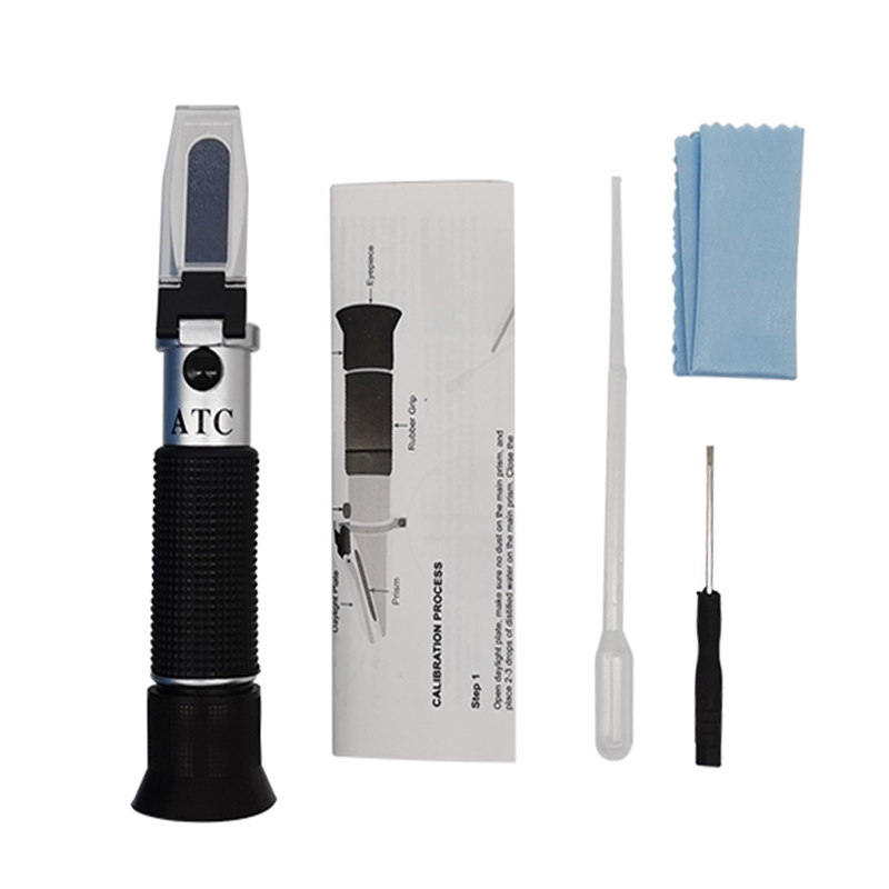 Milk Concentration Meter Tester 0-20% Milk Refractometer Tools Measuring instruments with Automatic Temperature Compensation: no box