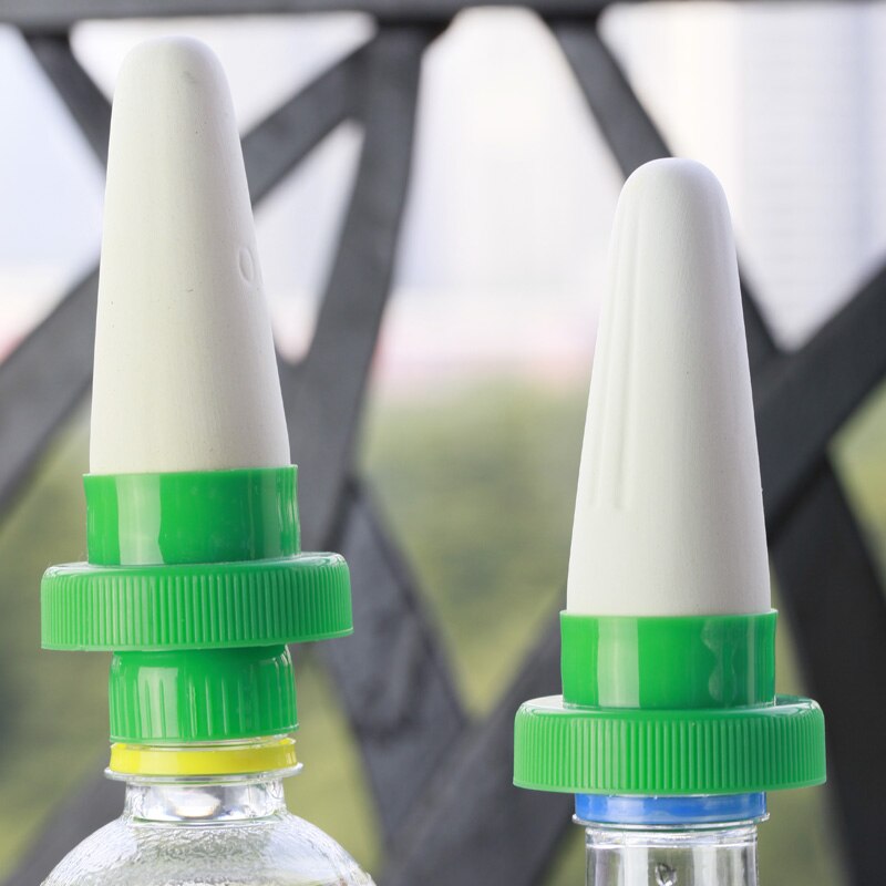 Irrigador de cerámica para botellas, Kits de cerámica de riego por goteo automático para jardín, cono de autorriego, herramientas de riego