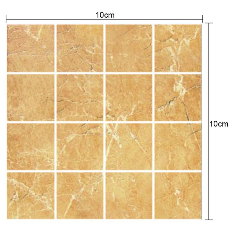10 Uds. Adhesivos decorativos impermeables azulejo de cocina moderna simplicidad autoadhesivo mosaico PVC pegatina Baño: MSC004