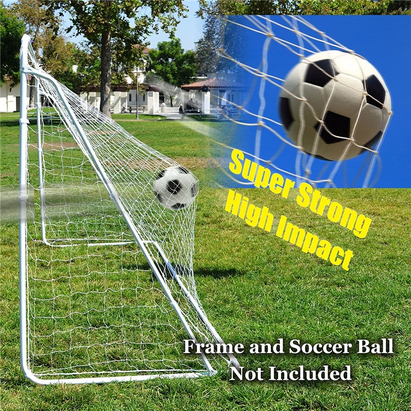 Fodboldmål net fodboldnet polypropylen mesh til porte træning postnet kun i fuld størrelse net 4 s