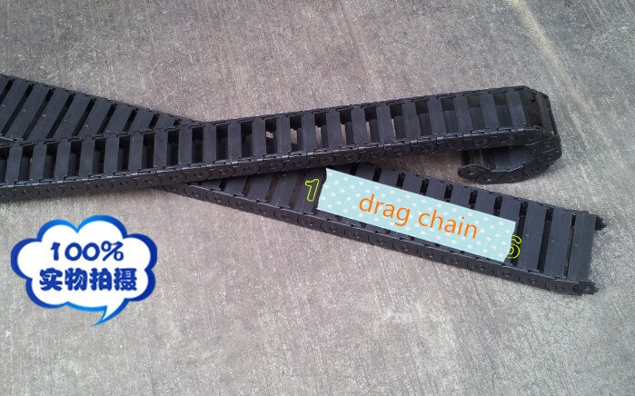 2 stks 15*30 Kabel slepen keten wire carrier 15*30mm met end connector cnc router