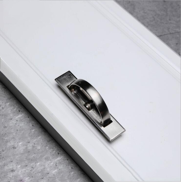 Tatami Handvat Kast Deurklink Gecontracteerd En Moderne Ingebouwde Onzichtbare Handvat Lade Meubilair Gate Handvat: Tatami silver