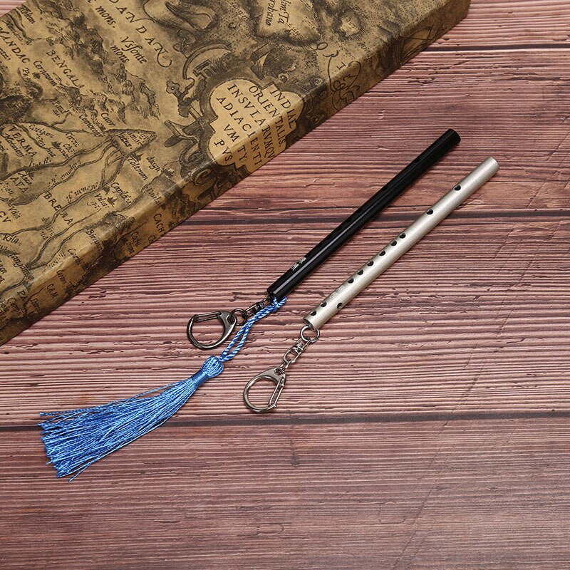 Dizi Flöte - 11.5cm - Traditionelles Chinesisches Musikinstrument - Edelstahl - Anfänger Querflöte