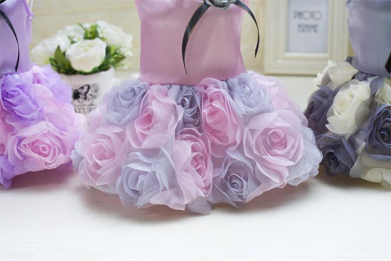 Arrivals Pet Dog Cat Summer Spring Dresses Rose Cute Lace For Small Dog Dresses Poodle Chihuahua Teddy Shirt Princess