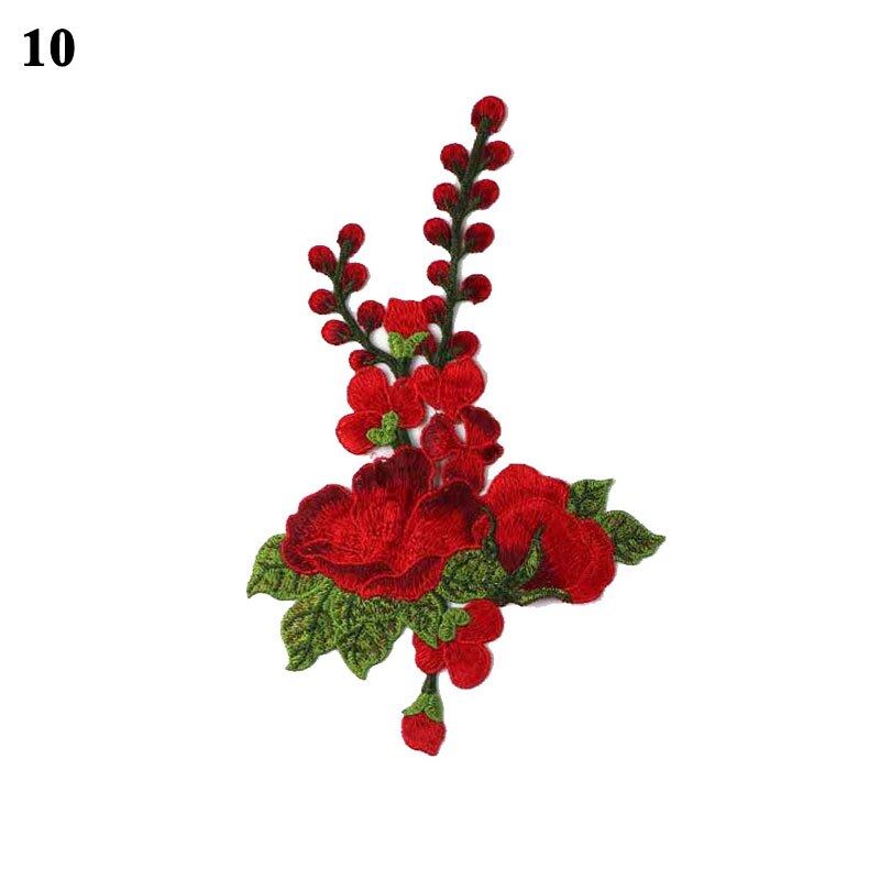 Applique Cloth sticker Women Garment Dress Accessories Patches Embroidery flowers Patches Sewing On Fabric Lace Applique: 10
