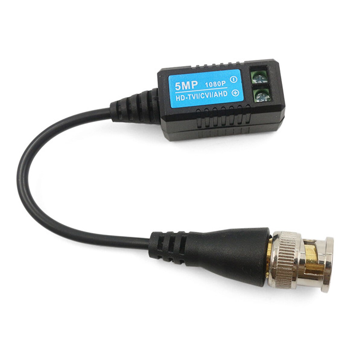 HD 1080P Video Balun 1 Pair Twisted Pair Transmitter Connecter Video Balun 1 Channel Video Baluns For HD-TVI/CVI/AHD