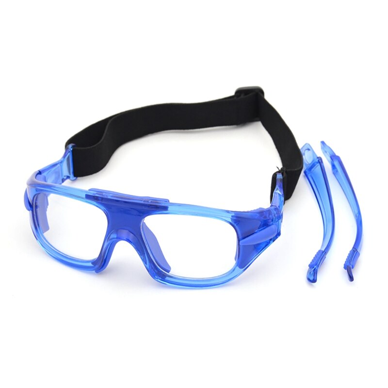 Sports Goggles Frame Adjustable Explosion-proof Windproof Dust-proof Anti-fog Soccer Basketball Safety GogglesZi: L