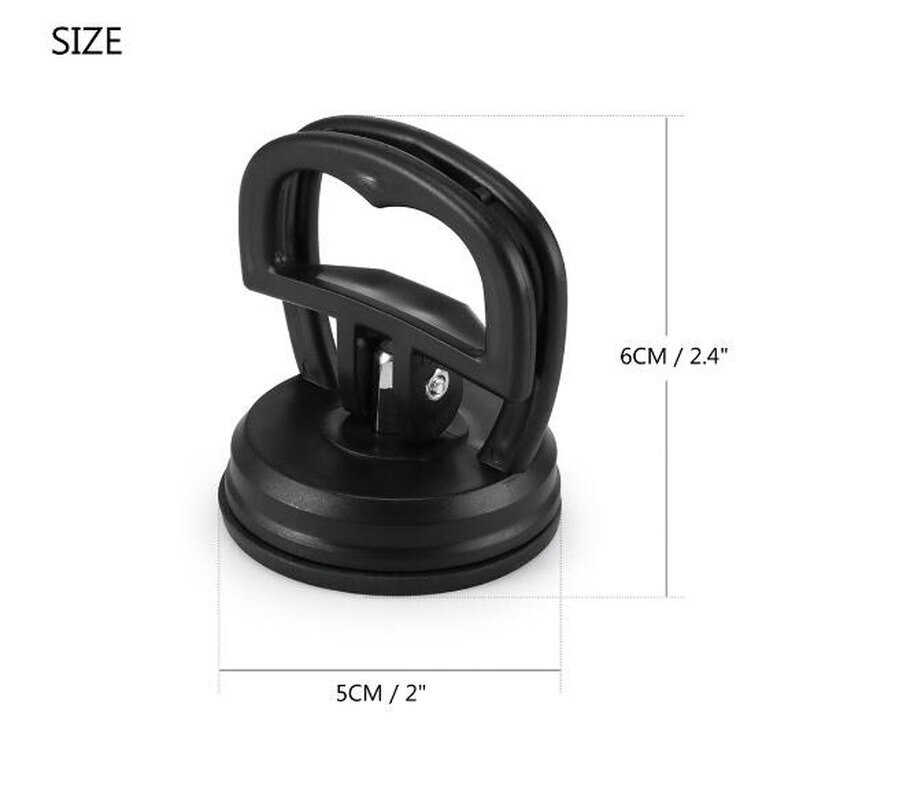 Enkele Aluminium Rubber Zuignap Ronde Glas Zuignap Geel Huishouden Verhandelt Gereedschap Wf