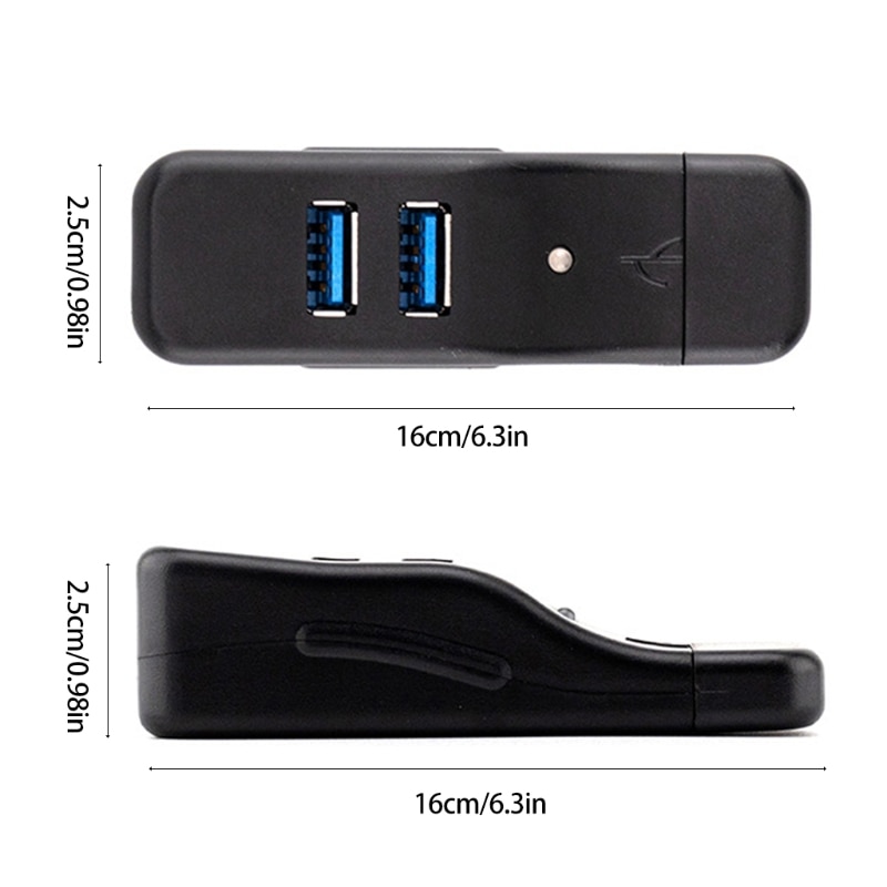 High Speed 4Ports USB HUB 3.0 USB Splitter Adapter for PC Notebook Tablet Laptop 1XCB