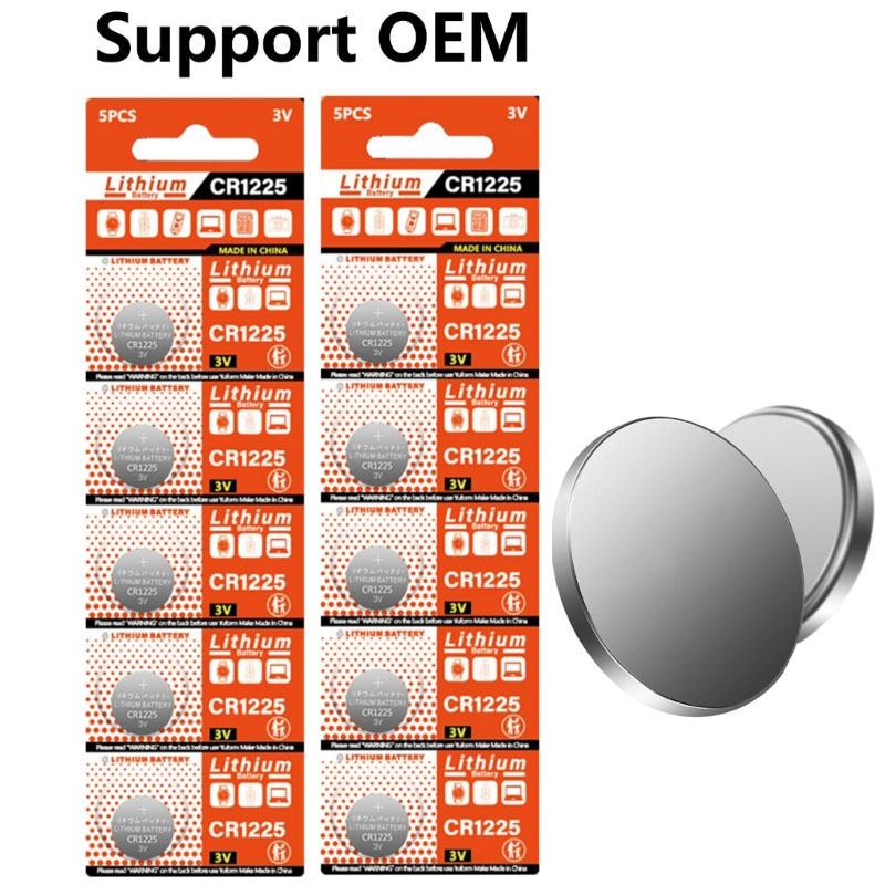 10pcs CR1225 Button Batteries For Toy Digital Recorders 3V Leakproof DL1225/ ECR1225ECR1225, LM1225,1225, KCR1225, BR1225, KL122