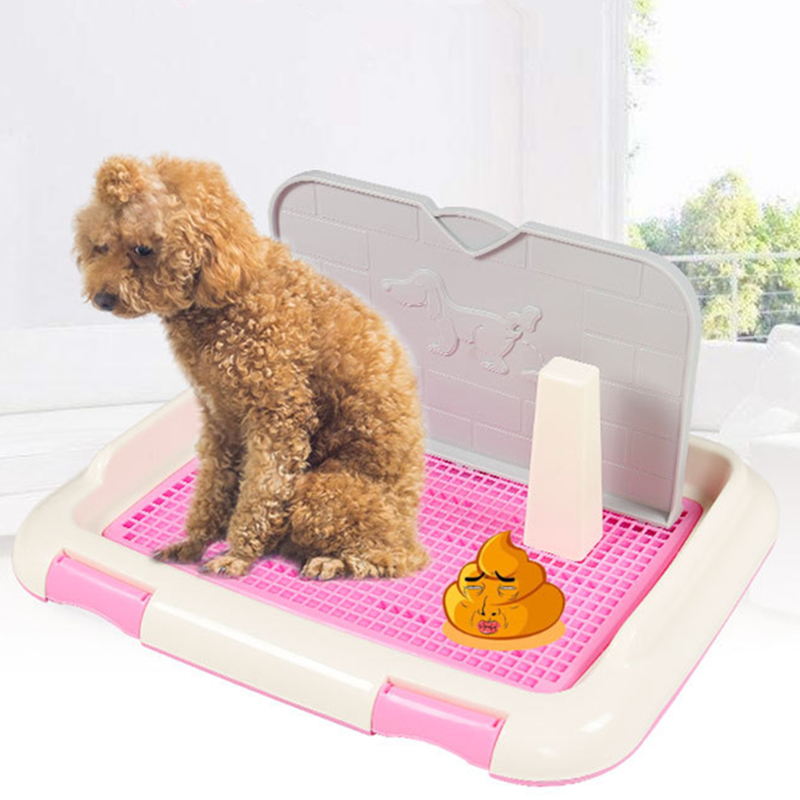 Pot de dressage pour chiens, bac à treillis, Portable, lavable, d&#39;intérieur, distributeur de excréments pour chiens, support de tampons, boîte à litière pour chats, fournitures pour animaux de compagnie
