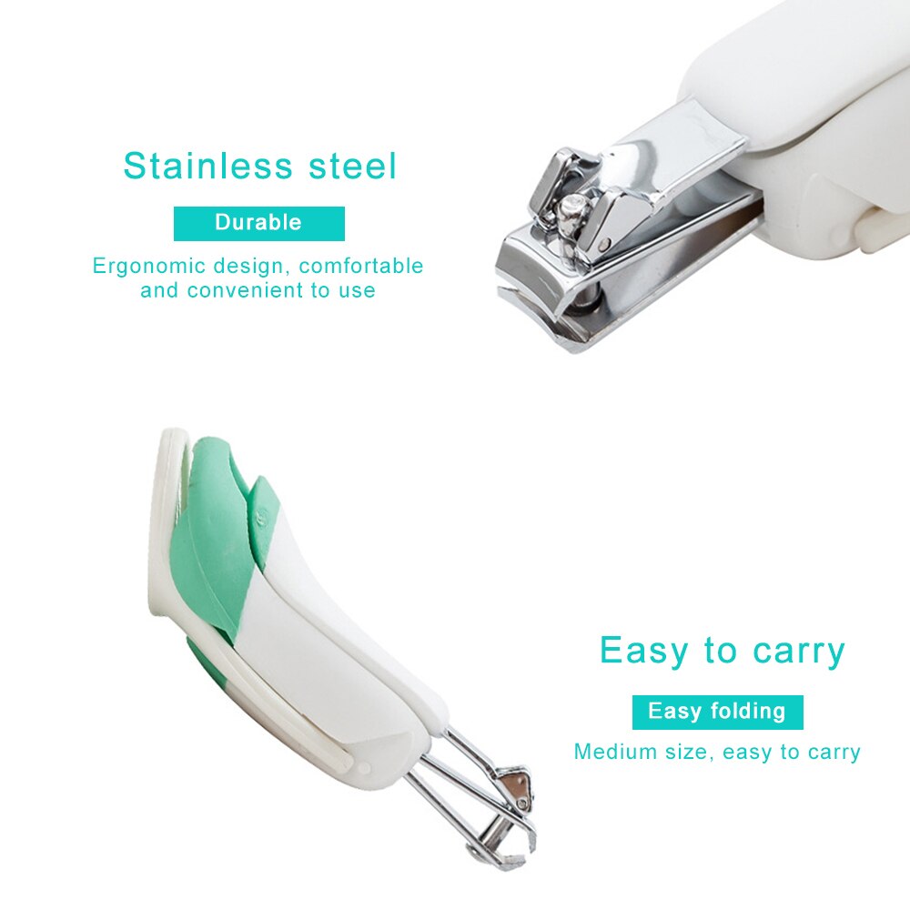 Baby Nail Clipper With Magnifying Glass Pocket Finger Toe Nail Clipper Cutter Trimmer Pedicure Scissors Infant Babies Nail Care